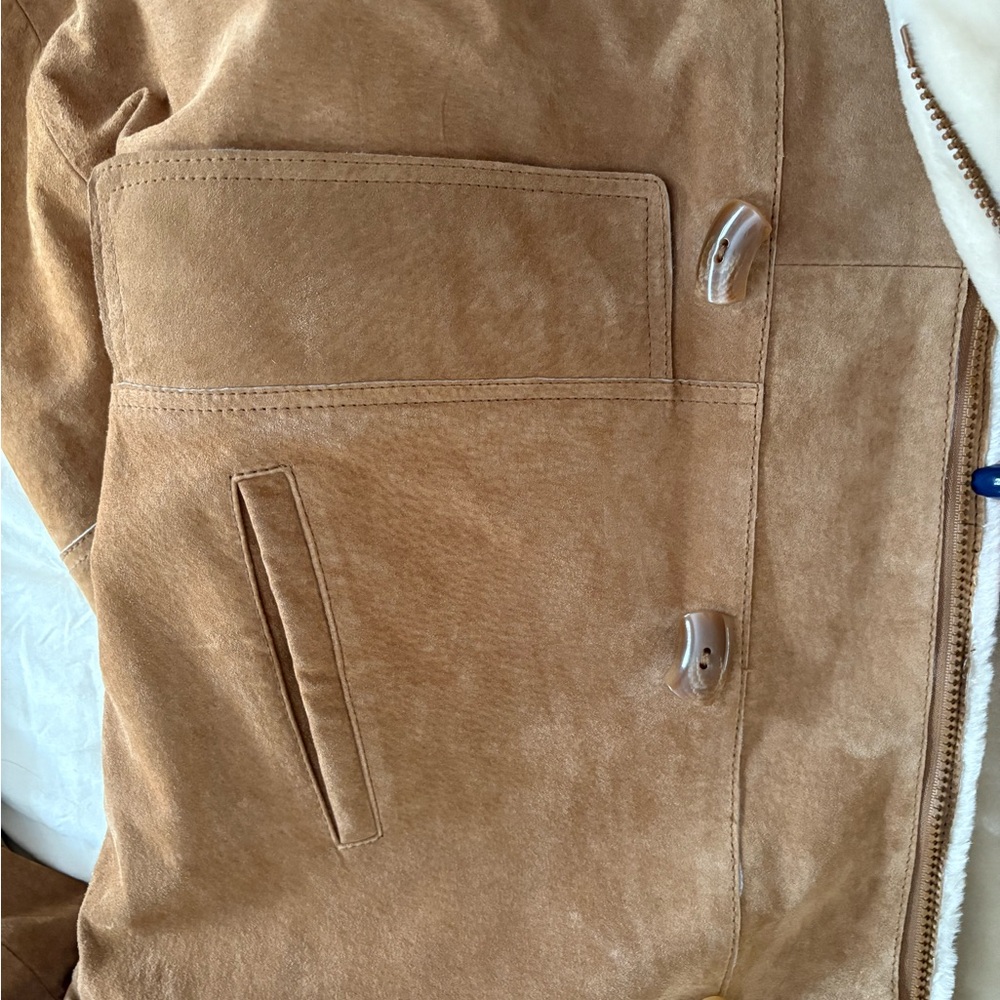 Bernardo Tan Shearling Jacket - image 5